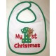 嬰兒聖誕口水肩 - My First Christmas - Raindeer (Green)